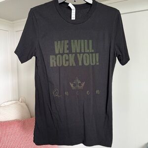 Bella Canvas Black 'We Will Rock You' Queen Graphic Tee